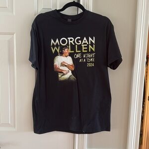 NWT MORGAN WALLEN ONE NIGHTBAT A TIME TOUR T SHIRT BLACK MEDIUM
